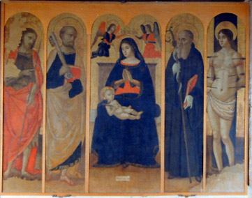 chiesa san benedetto, polittico attribuito a Cristoforo Scacco