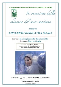 Locandina 2 concerto per Maria 28 maggio 2016